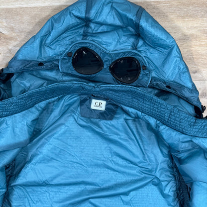 C.P. Company Nada Shell Goggle Padded Gilet in Aegean Blue