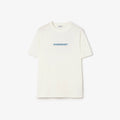 Burberry Heritage Logo Cotton T-Shirt in Chalk White