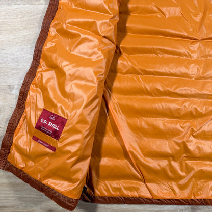 C.P. Company D.D. Shell Goggle Down Gilet in Russet Orange