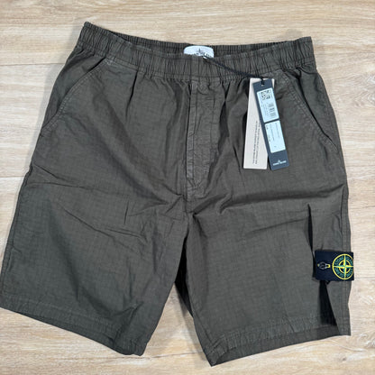 Stone Island Mil-Spec Stretch Ripstop-TC Bermuda Shorts in Military Green