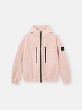 Stone Island Organic Cotton Ripstop Hooded Overshirt in Antique Rose