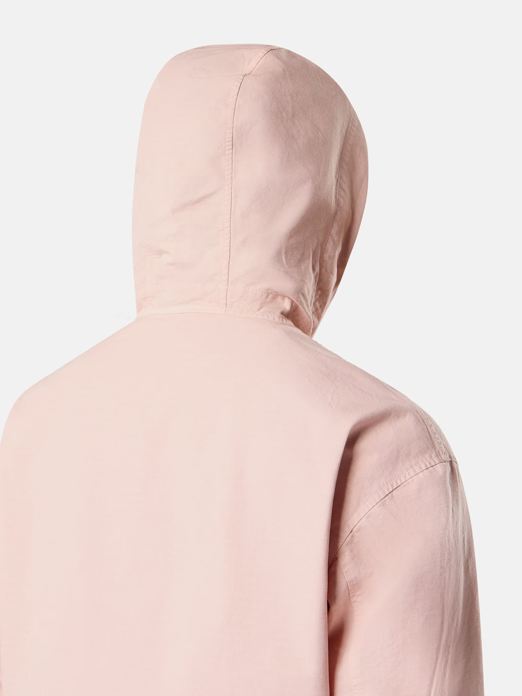 Stone Island Organic Cotton Ripstop Hooded Overshirt in Antique Rose