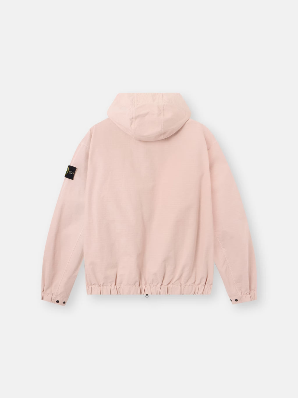 Stone Island Organic Cotton Ripstop Hooded Overshirt in Antique Rose