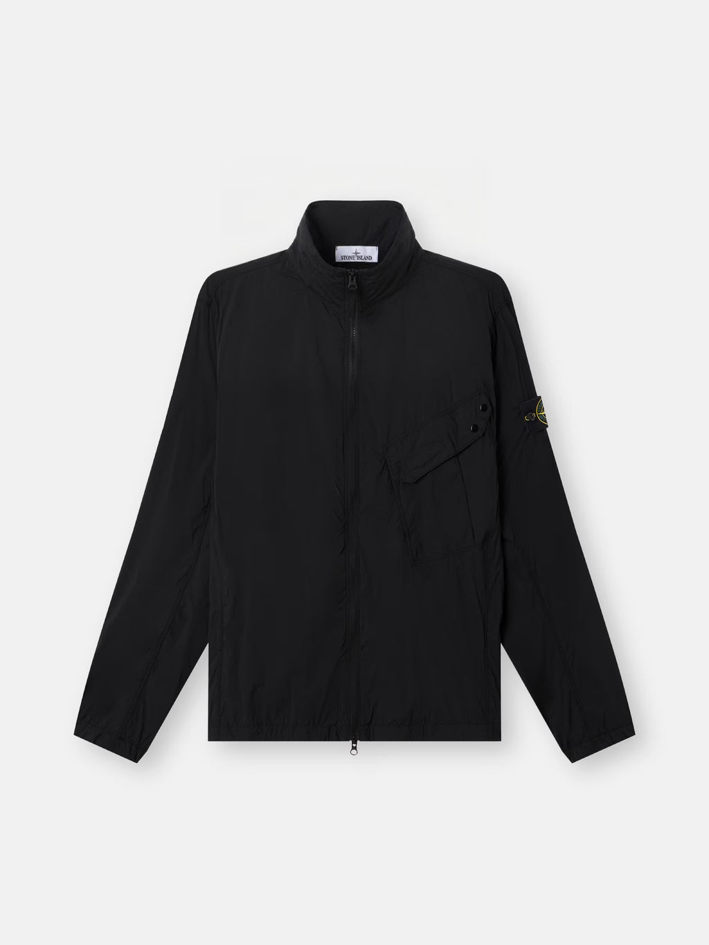 Stone Island Ultralight Nylon Stretch-TC Overshirt in Black