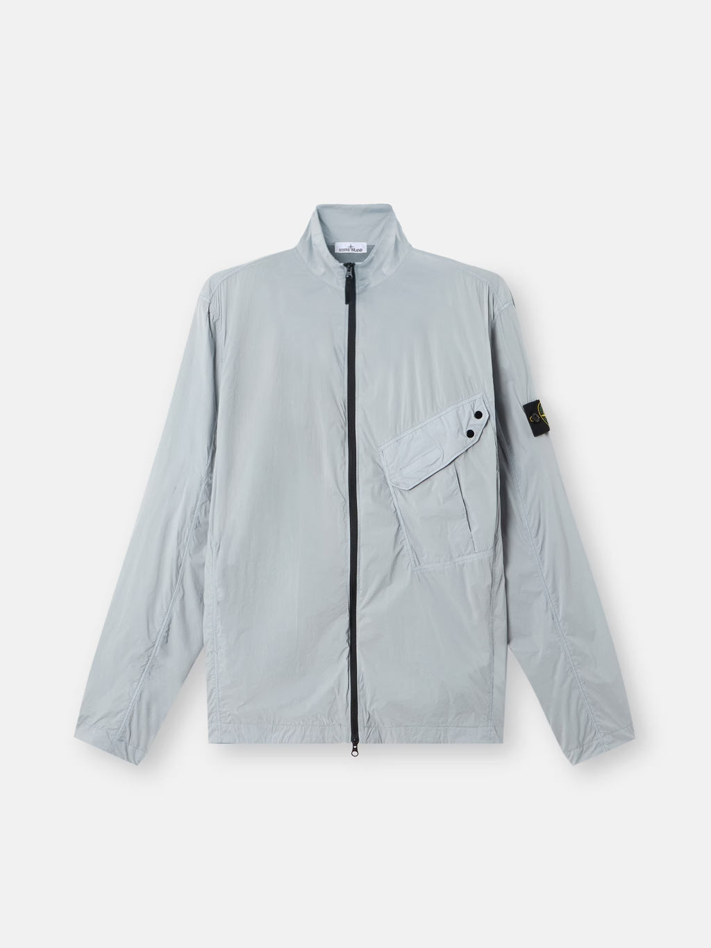 Stone Island Ultralight Nylon Stretch-TC Overshirt in Ash Grey