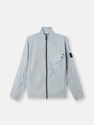 Stone Island Ultralight Nylon Stretch-TC Overshirt in Ash Grey