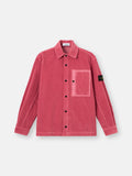 Stone Island Organic Cotton Corduroy 800 Chest Pocket Overshirt in Geranium