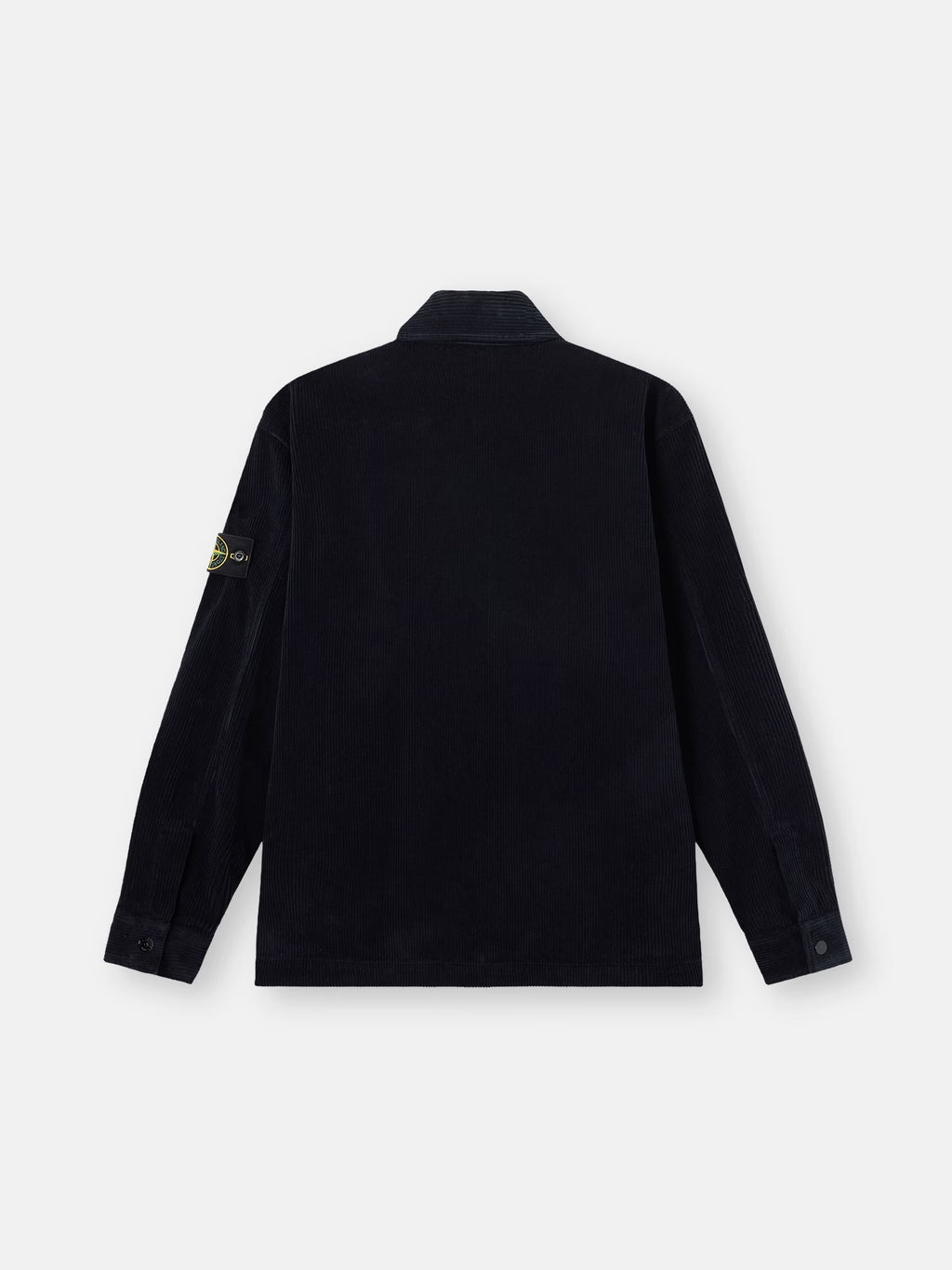 Stone Island Organic Cotton Corduroy 800 Chest Pocket Overshirt in Navy