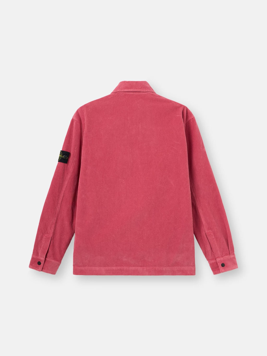Stone Island Organic Cotton Corduroy 800 Chest Pocket Overshirt in Geranium