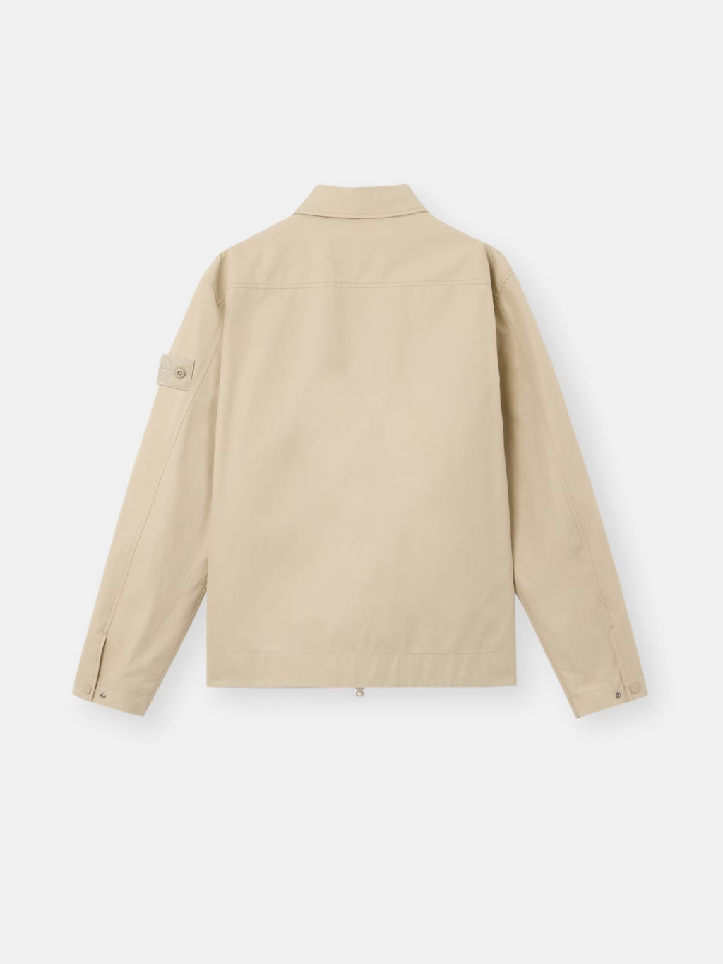 Stone Island All-Weather Cotton Canvas Ghost Overshirt in Beige