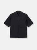 Stone Island Nylon Smerigliato Ghost Short-Sleeve Shirt in Black
