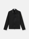 Stone Island Nylon Metal Chest Pocket Overshirt in Black