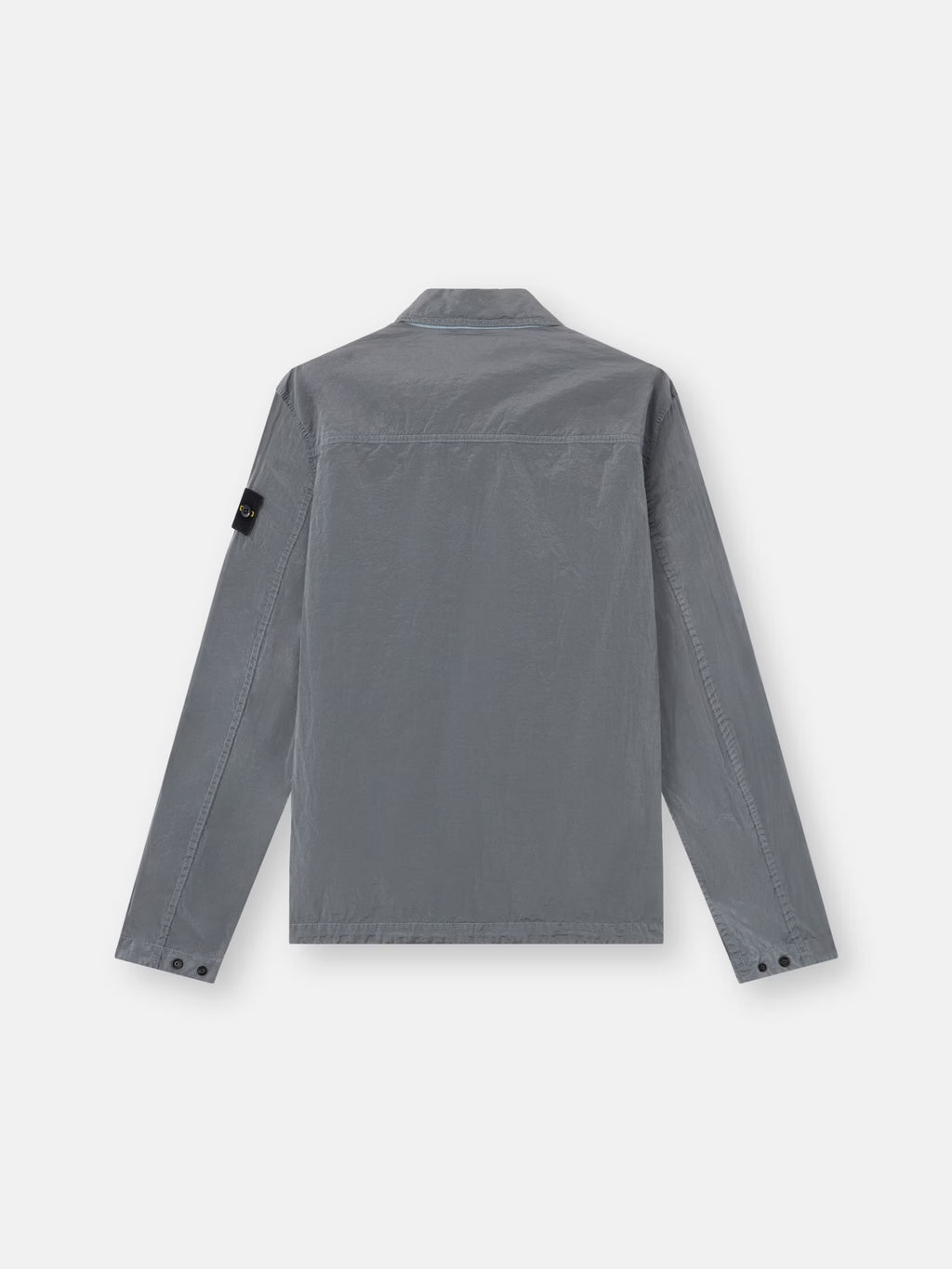 Stone Island Nylon Metal Chest Pocket Overshirt in Ash Grey