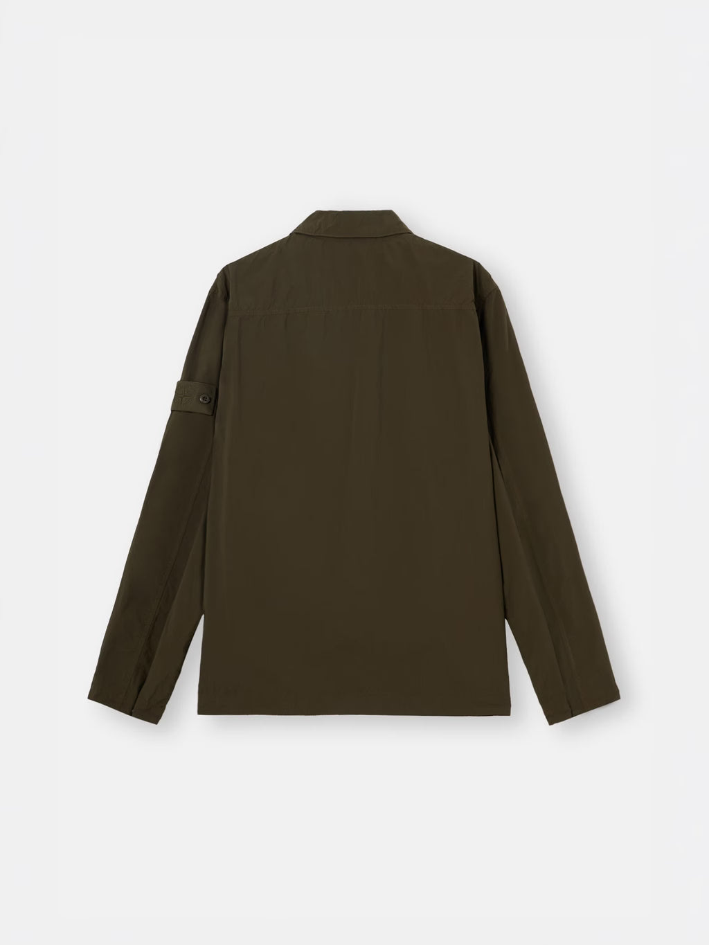 Stone Island Ghost Nylon Smerigliato Overshirt in Military Green