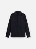 Stone Island Ghost Nylon Smerigliato Overshirt in Black