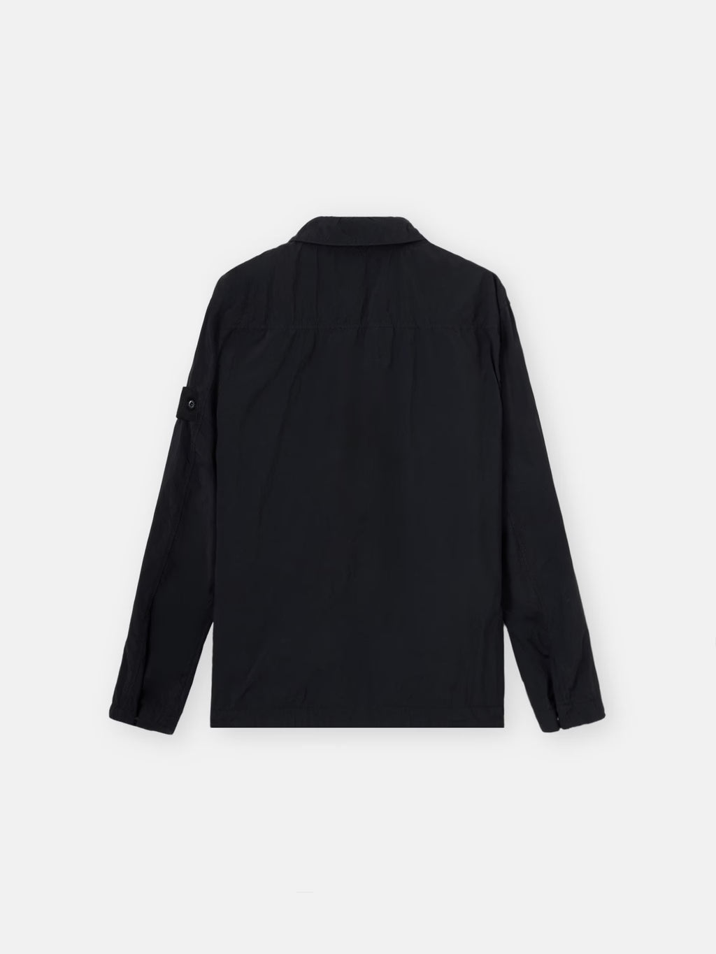 Stone Island Ghost Nylon Smerigliato Overshirt in Black