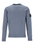Stone Island Lambswool Crewneck Jumper in Steel Blue