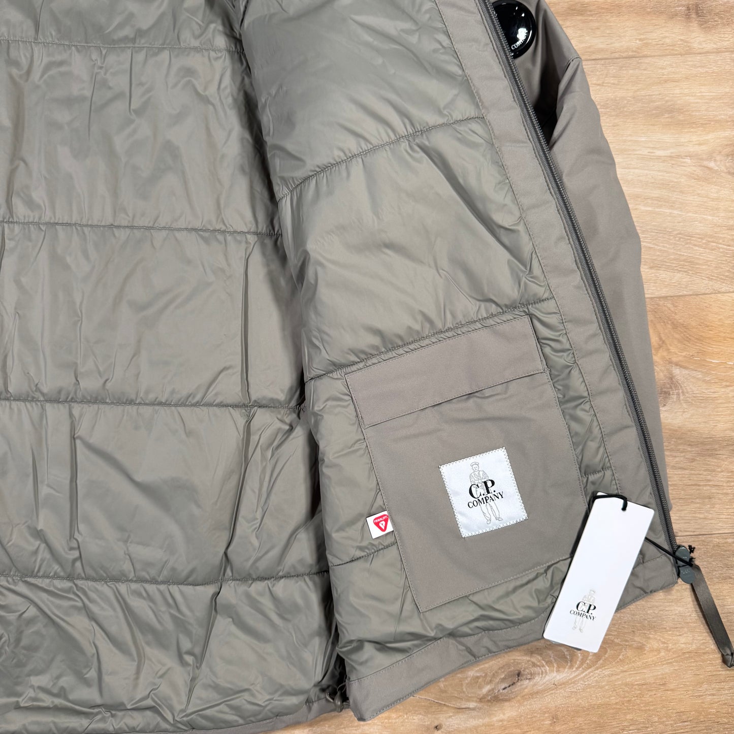 C.P. Company Pro-Tek Padded Lens Jacket in Fungi Grey