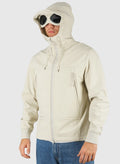 C.P. Company Shell-R Goggle Jacket in Silver Birch