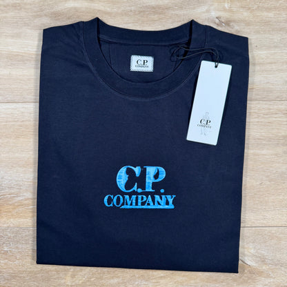 C.P. Company Graphic Logo T-Shirt in Navy