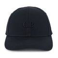 C.P. Company Gabardine Logo Cap in Navy