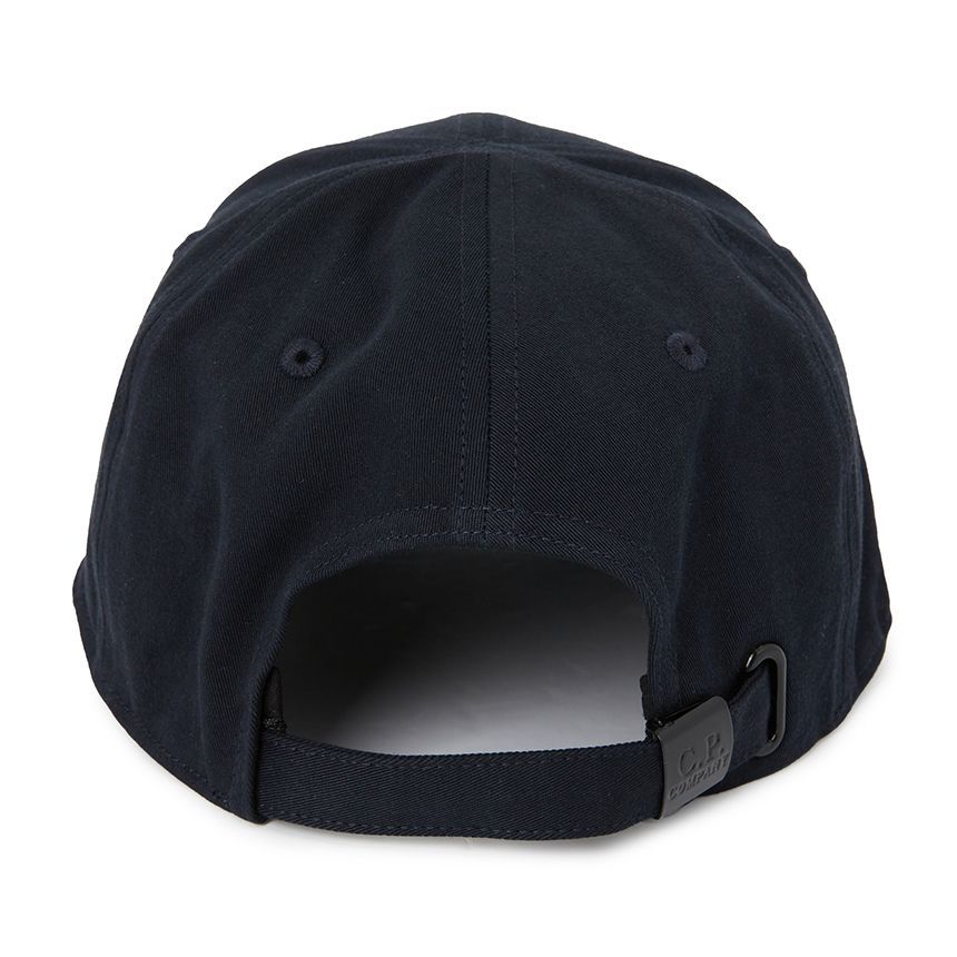 C.P. Company Gabardine Logo Cap in Navy