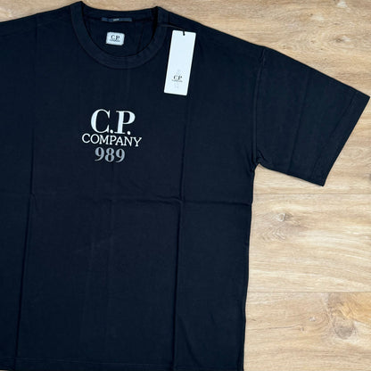 C.P Company Boxy Logo T-Shirt in Black