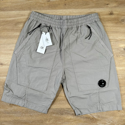 C.P. Company Ripstop Cargo Bermuda Shorts in Drizzle Grey