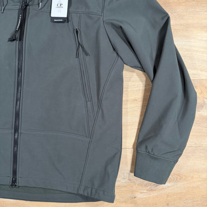 C.P. Company Shell-R Goggle Jacket in Dark Shadow - Grey