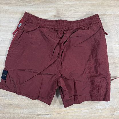 Stone Island Nylon Metal Bermuda Shorts in Copper