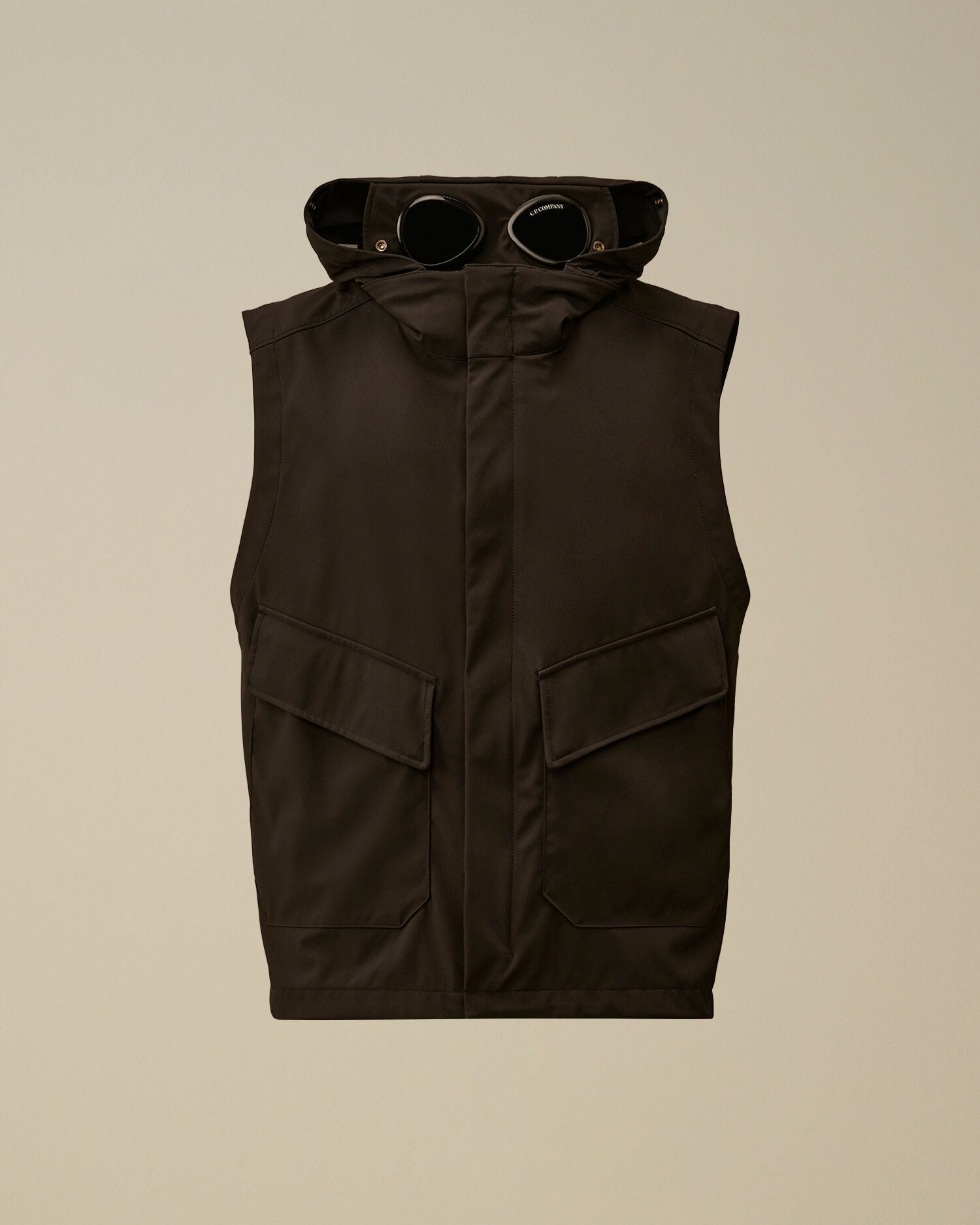 C.P. Company Shell-R Goggle Gilet in Black