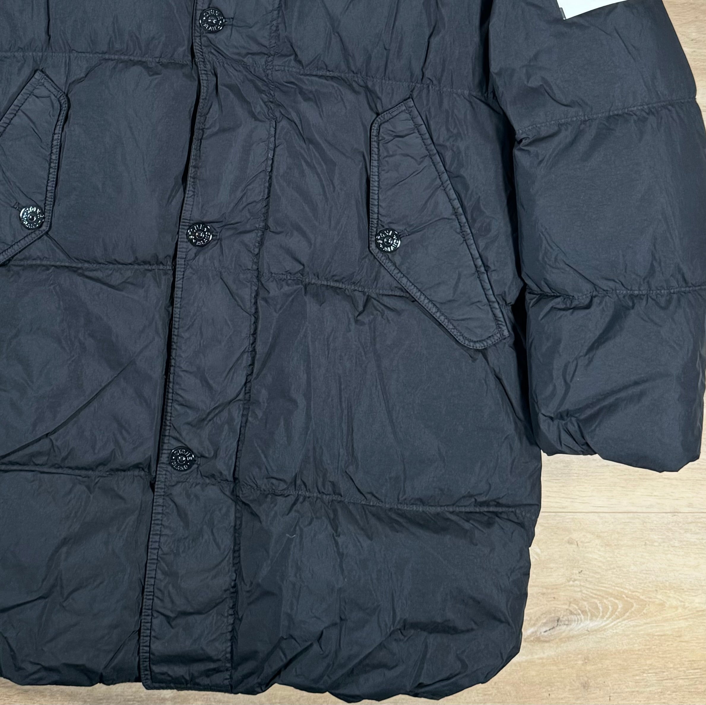 Stone Island Crinkle Reps R-NY Down Parka in Black – LABEL