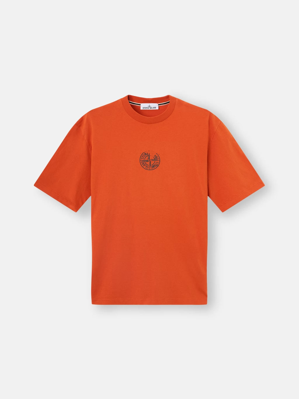 Stone Island 'Vertical Placement' Print T-Shirt in Burnt Orange