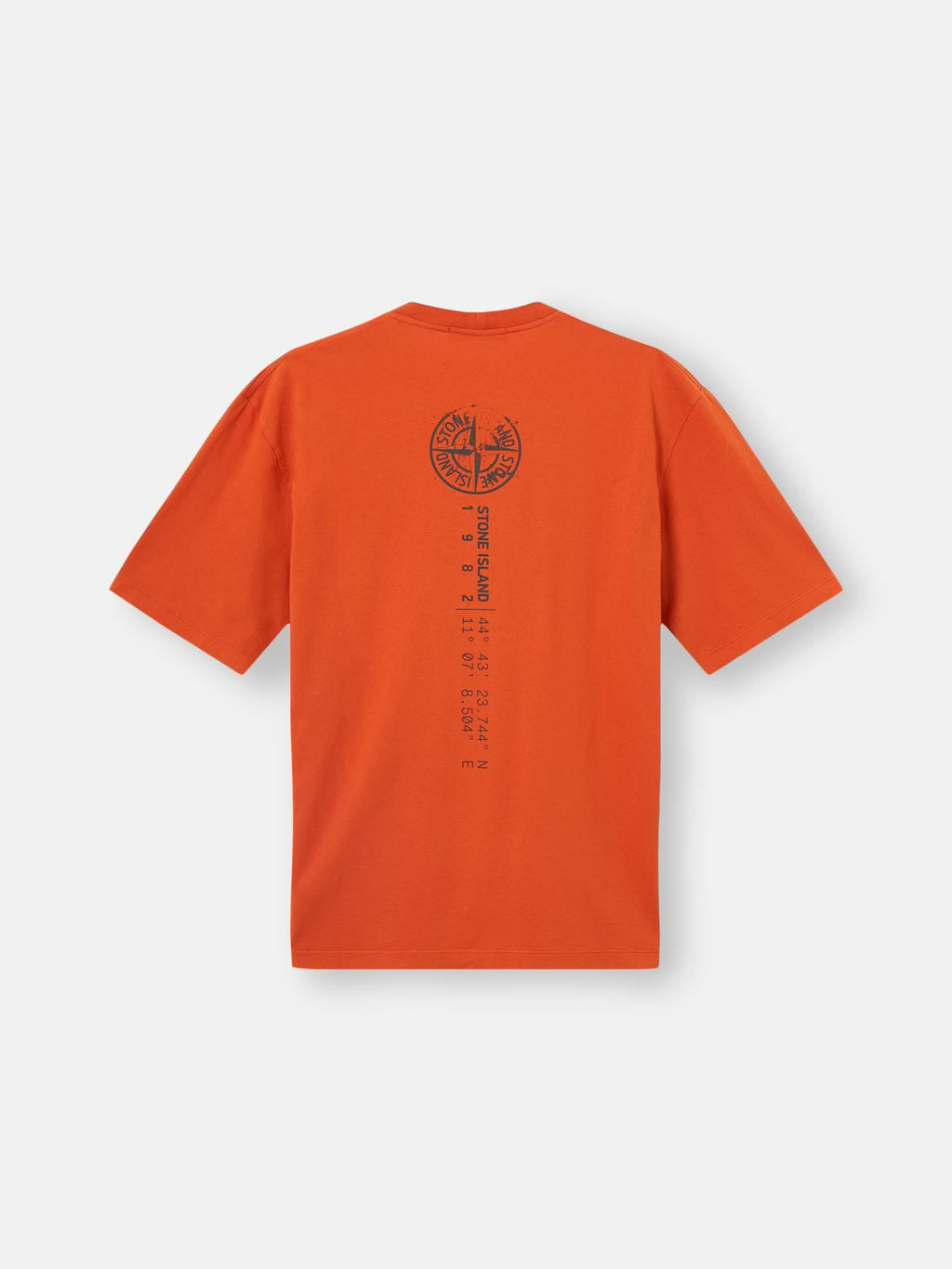 Stone Island 'Vertical Placement' Print T-Shirt in Burnt Orange
