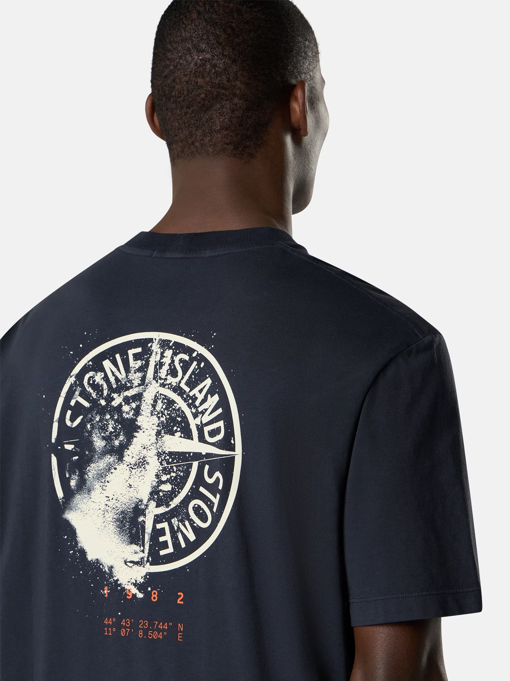 Stone Island 'Desert' Print T-Shirt in Navy
