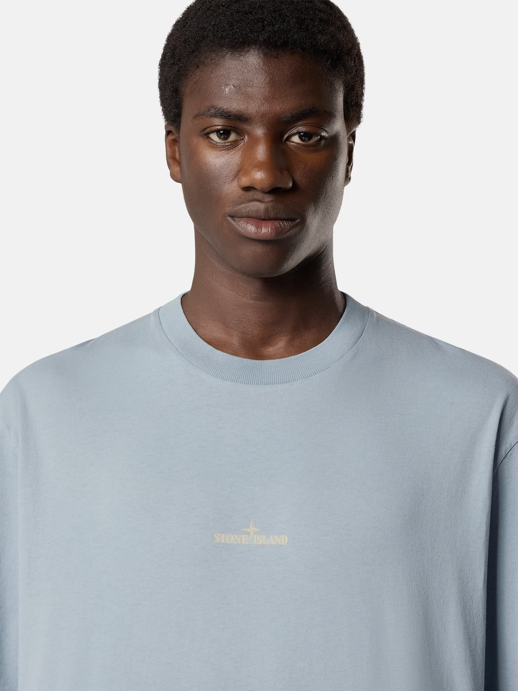Stone Island 'Desert' Print T-Shirt in Ash Grey