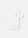 Stone Island 'Fissato' Effect Compass Patch T-Shirt in White