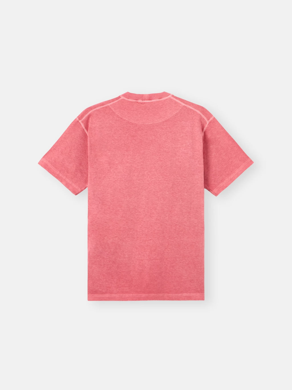 Stone Island 'Fissato' Effect Compass Patch T-Shirt in Geranium