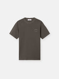 Stone Island 'Fissato' Effect Compass Patch T-Shirt in Charcoal Grey