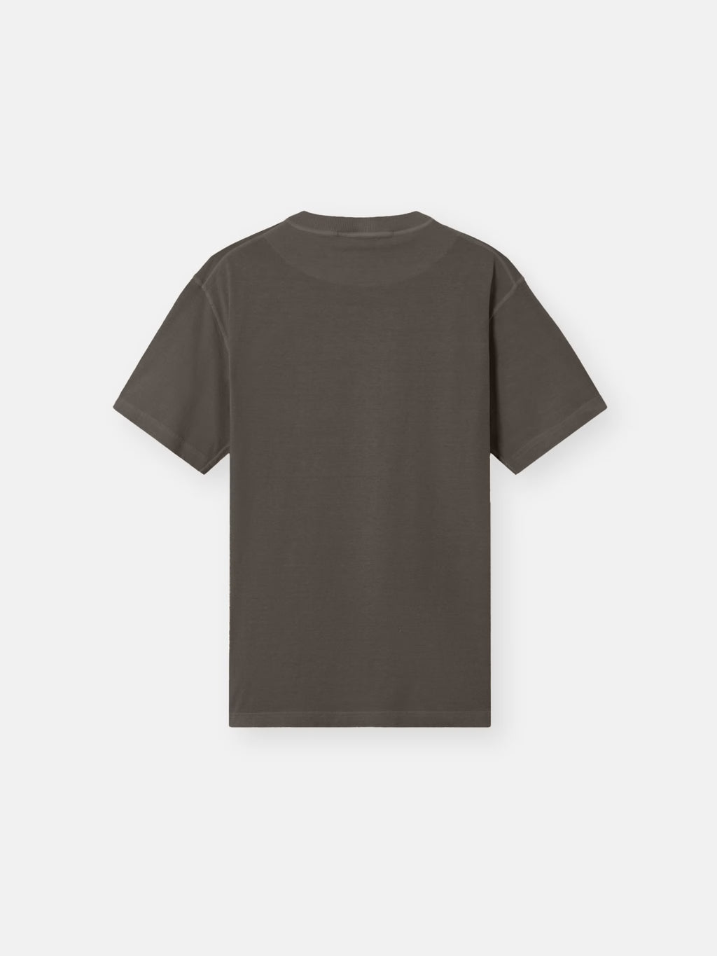Stone Island 'Fissato' Effect Compass Patch T-Shirt in Charcoal Grey