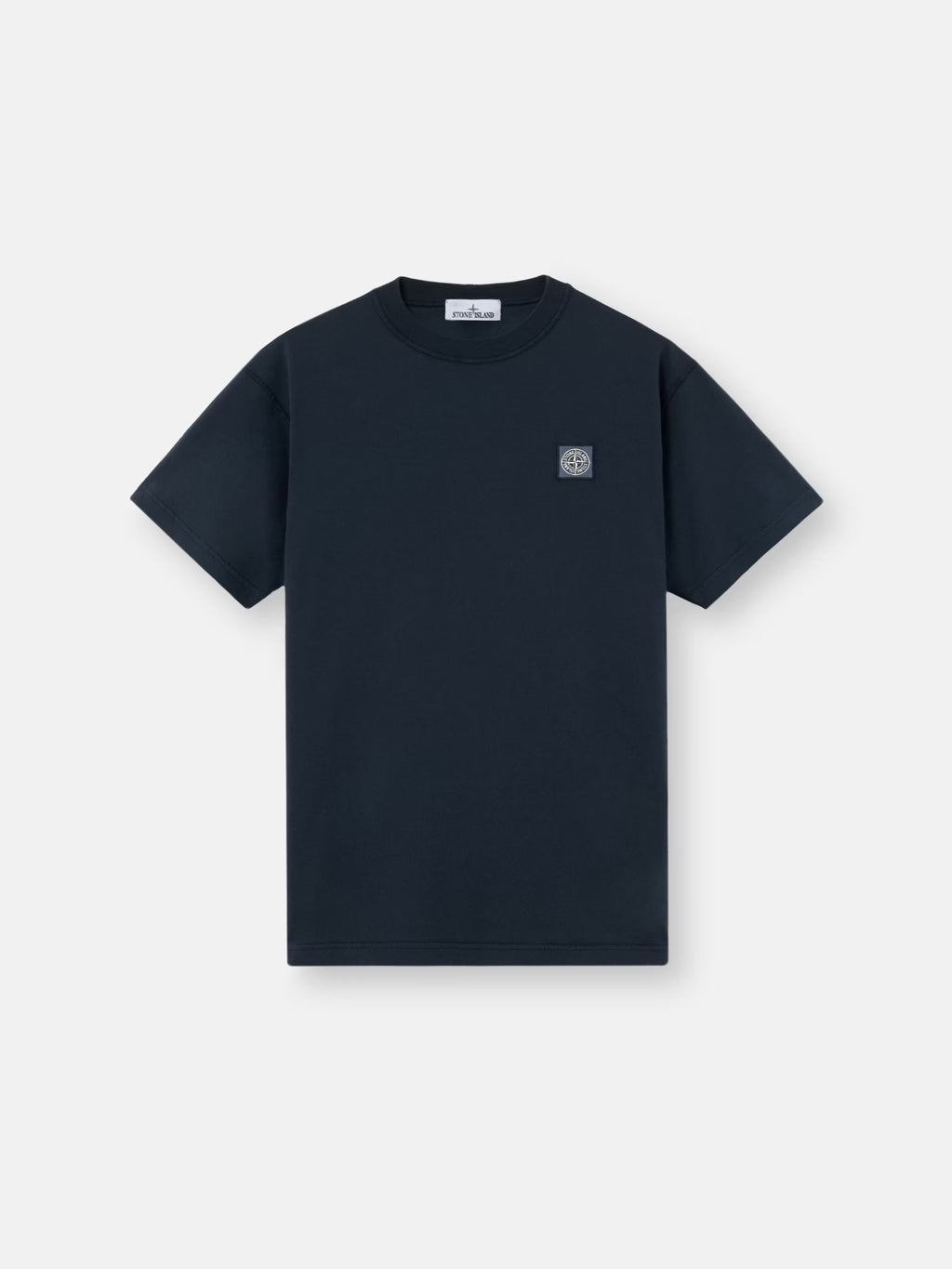 Stone Island 'Fissato' Effect Compass Patch T-Shirt in Navy