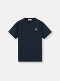 Stone Island 'Fissato' Effect Compass Patch T-Shirt in Navy
