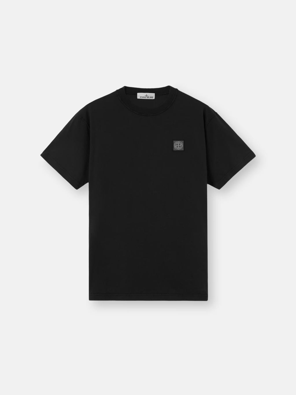 Stone Island 'Fissato' Effect Compass Patch T-Shirt in Black