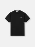 Stone Island 'Fissato' Effect Compass Patch T-Shirt in Black