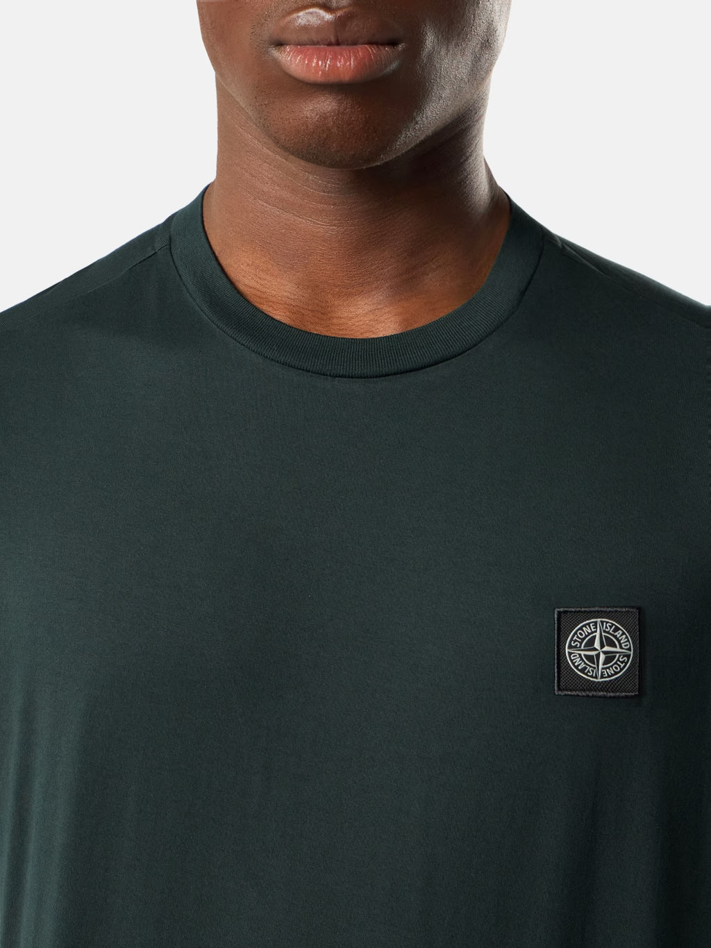 Stone Island Compass Patch T-Shirt in Dark Green