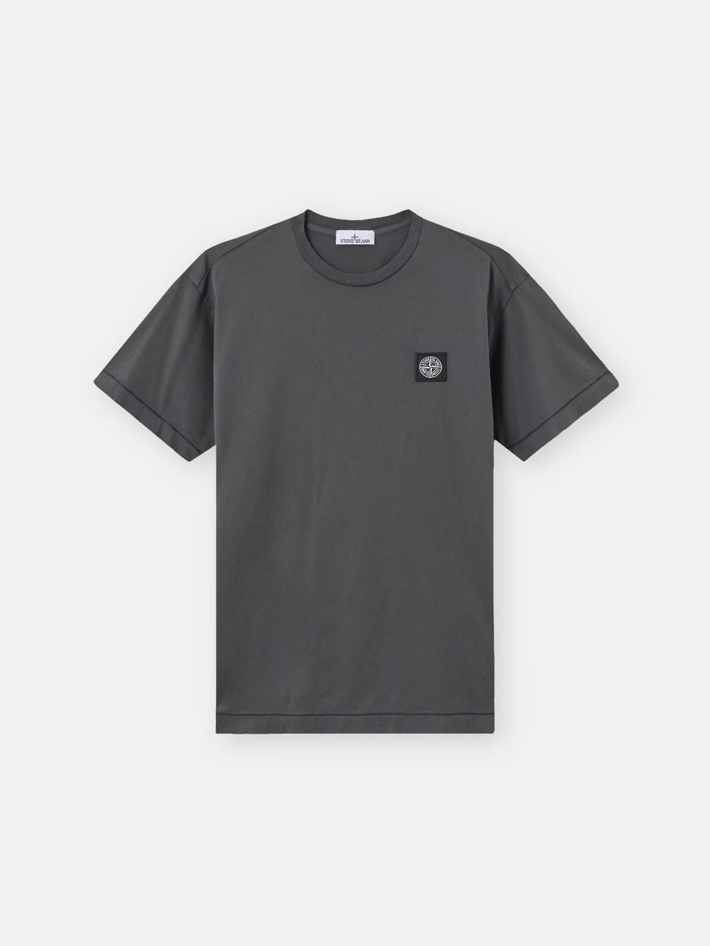 Stone Island Compass Patch T-Shirt in Lead Grey