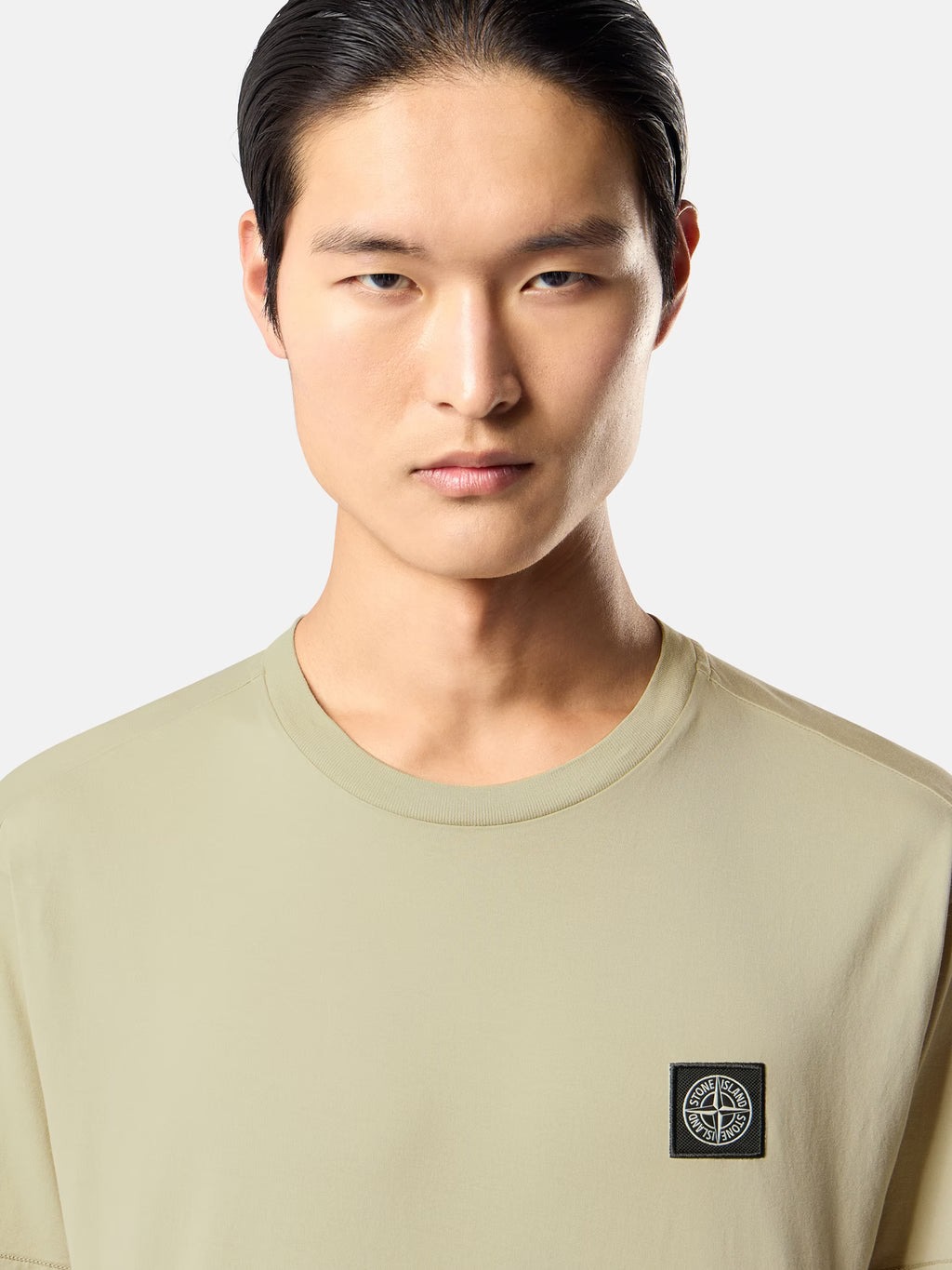 Stone Island Compass Patch T-Shirt in Sand
