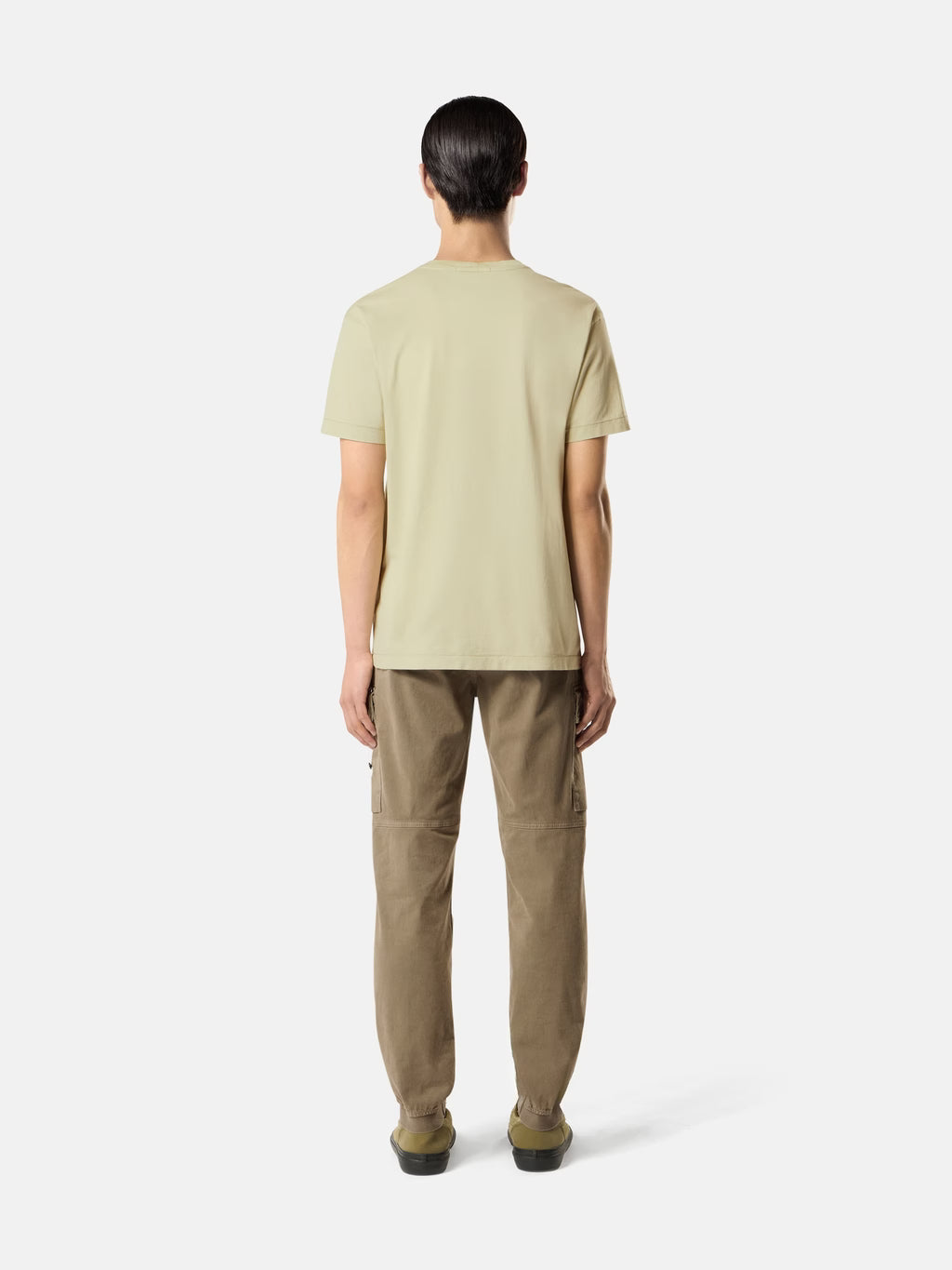 Stone Island Compass Patch T-Shirt in Sand