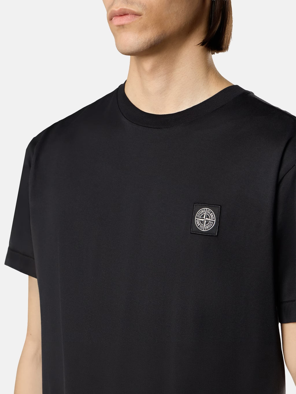 Stone Island Compass Patch T-Shirt in Black