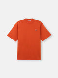 Stone Island Combed Organic Cotton T-Shirt in Burnt Orange